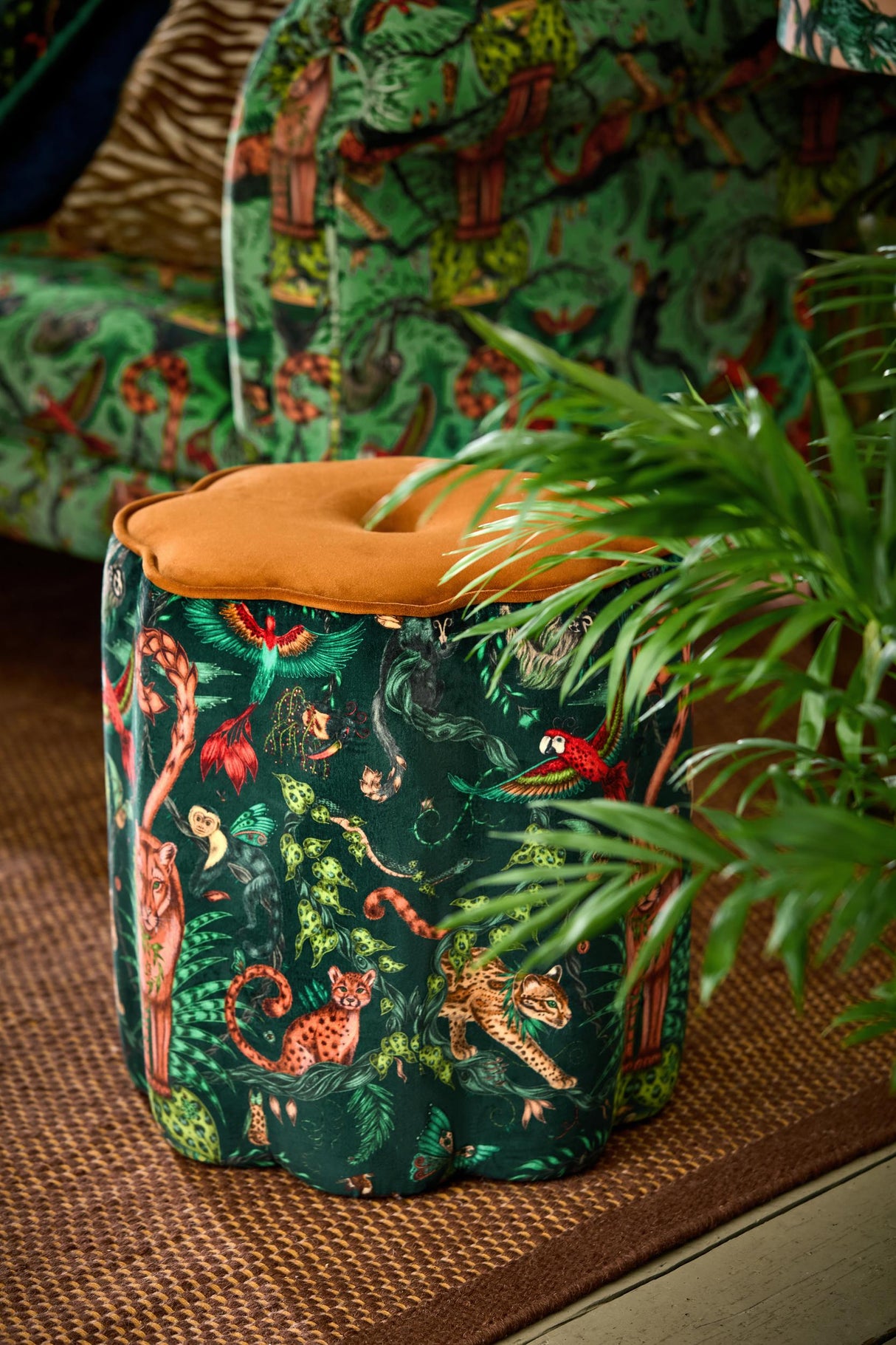 Clarke & Clarke BOSQUE DREAMS VELVET FOREST Upholstery Fabric