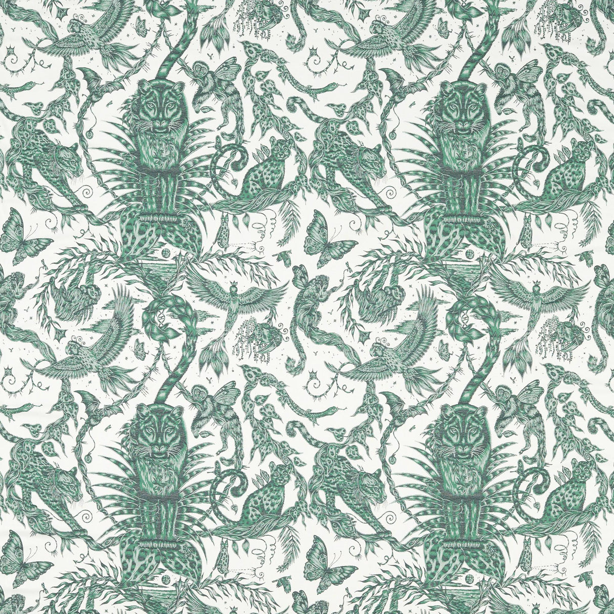 Clarke & Clarke BOSQUE DREAMS JACQUARD SEAFOAM Drapery Fabric