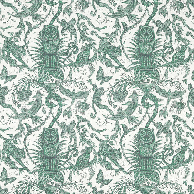 Clarke & Clarke BOSQUE DREAMS JACQUARD SEAFOAM Drapery Fabric