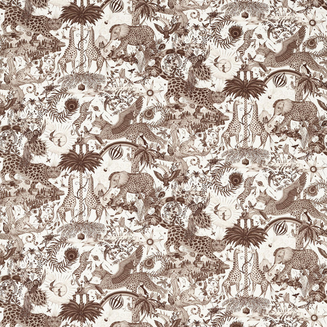 Clarke & Clarke PARADISE LOST SEPIA Upholstery Fabric