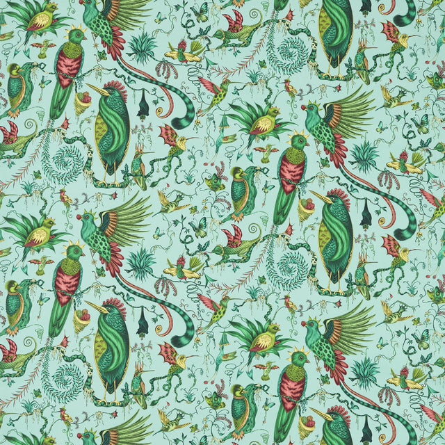 Clarke & Clarke QUETZAL AQUA Upholstery Fabric