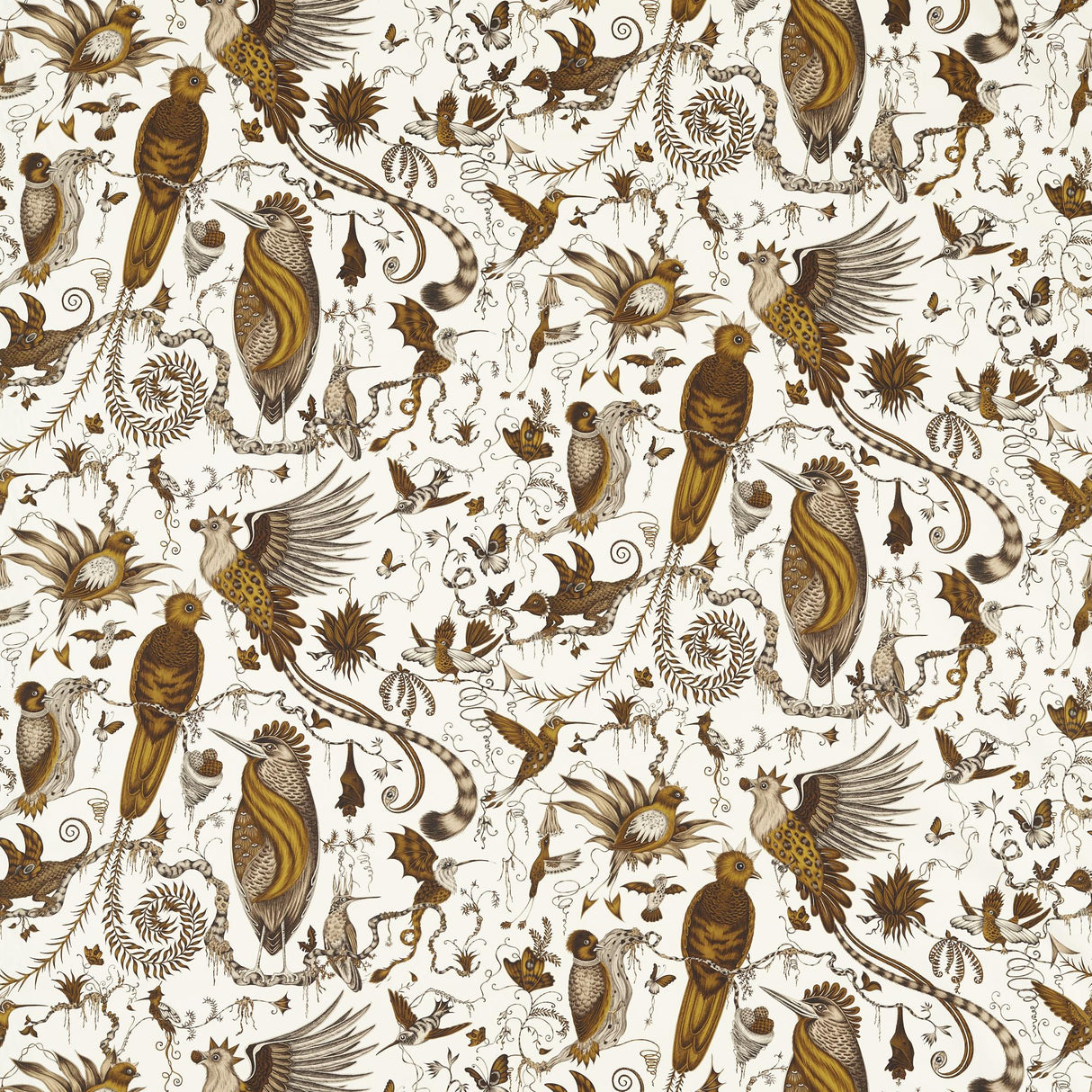 Clarke & Clarke QUETZAL GOLD Upholstery Fabric
