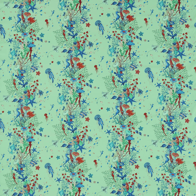 Clarke & Clarke SEAFOREST AQUA Upholstery Fabric