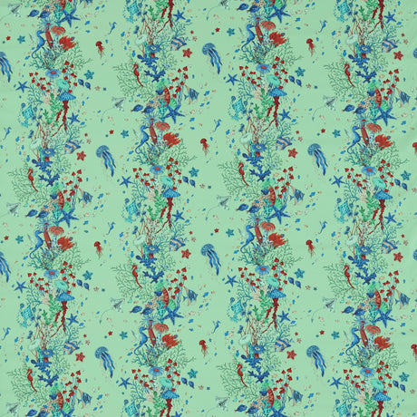Clarke & Clarke SEAFOREST AQUA Upholstery Fabric