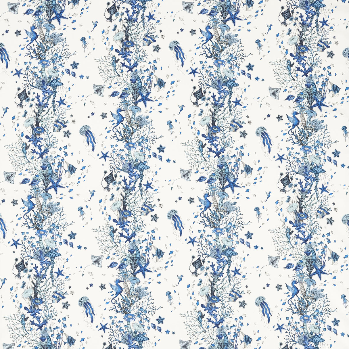 Clarke & Clarke SEAFOREST BLUE Upholstery Fabric