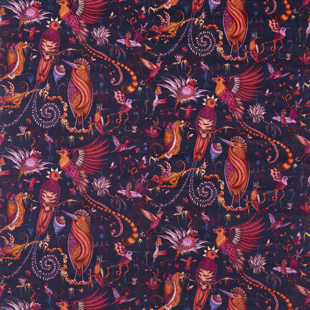 Clarke & Clarke QUETZAL VELVET VIOLET Upholstery Fabric