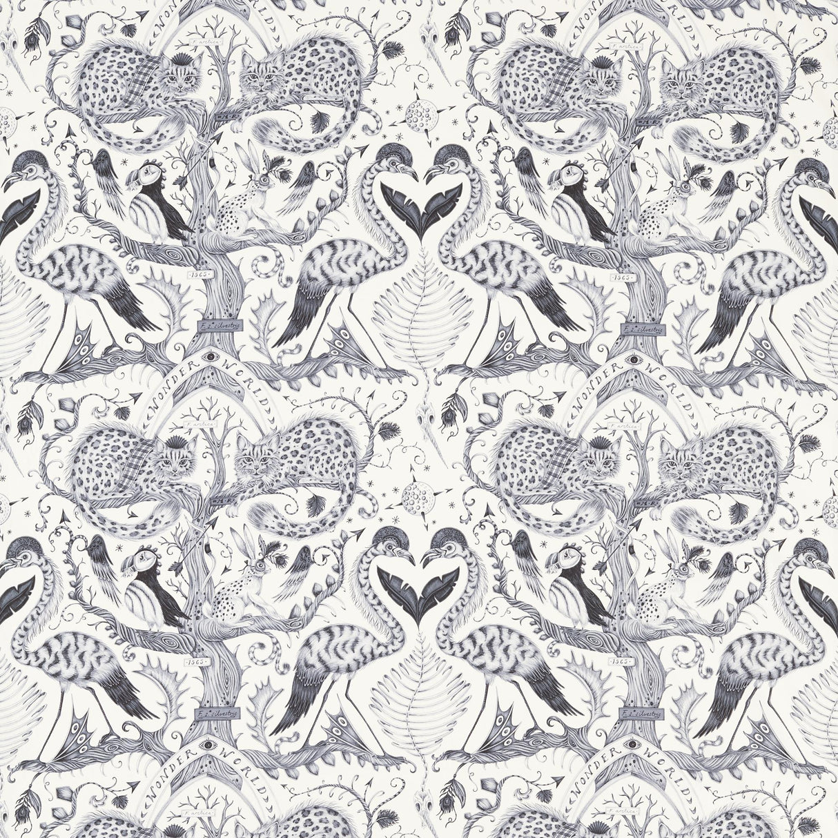 Clarke & Clarke WONDER WORLD MONO Upholstery Fabric