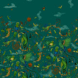 Clarke & Clarke CLOUD FOREST/TEAL WP Wallpaper