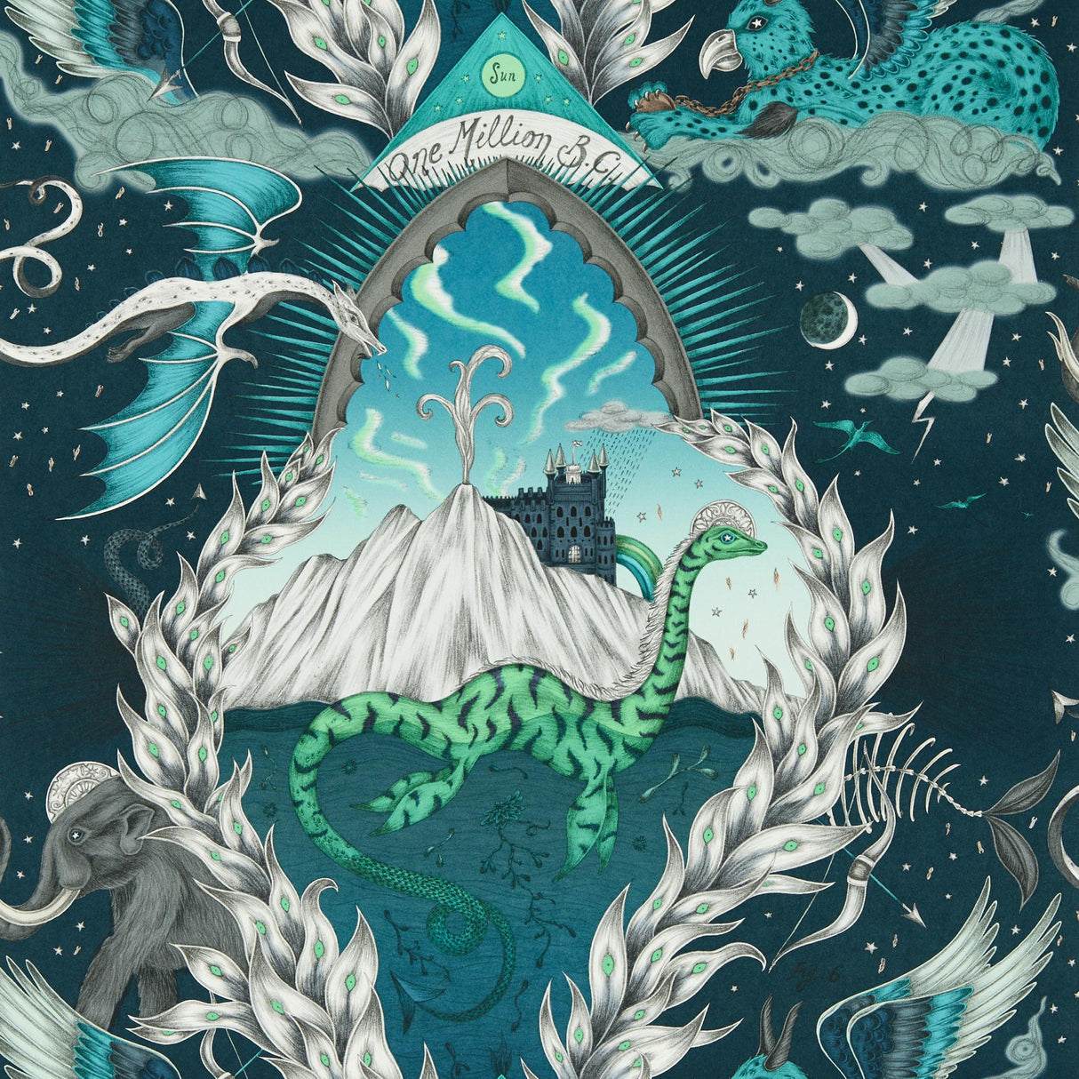 Clarke & Clarke HIGHLANDIA MARINE WP Wallpaper