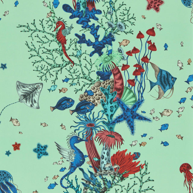 Clarke & Clarke SEAFOREST AQUA WP Wallpaper