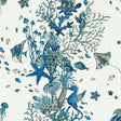 Clarke & Clarke SEAFOREST BLUE WP Wallpaper