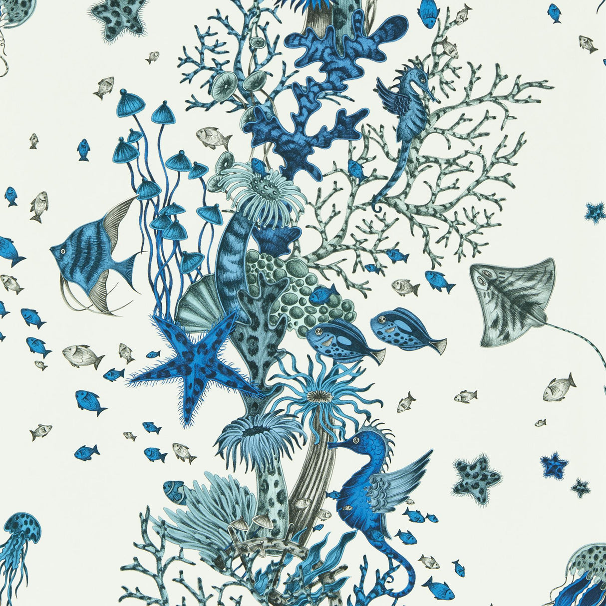 Clarke & Clarke SEAFOREST BLUE WP Wallpaper