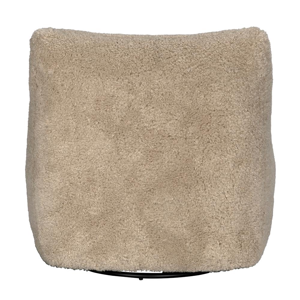NOIR Mcclain Swivel Chair Camel Fabric