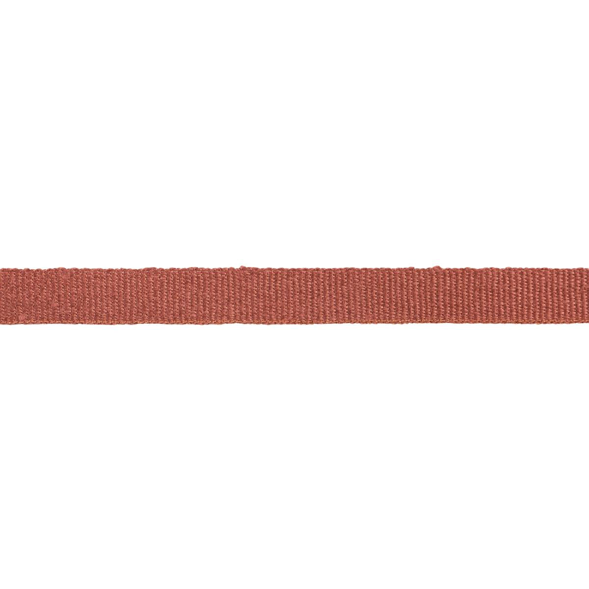Schumacher Terracotta Mathias Linen Tape Narrow