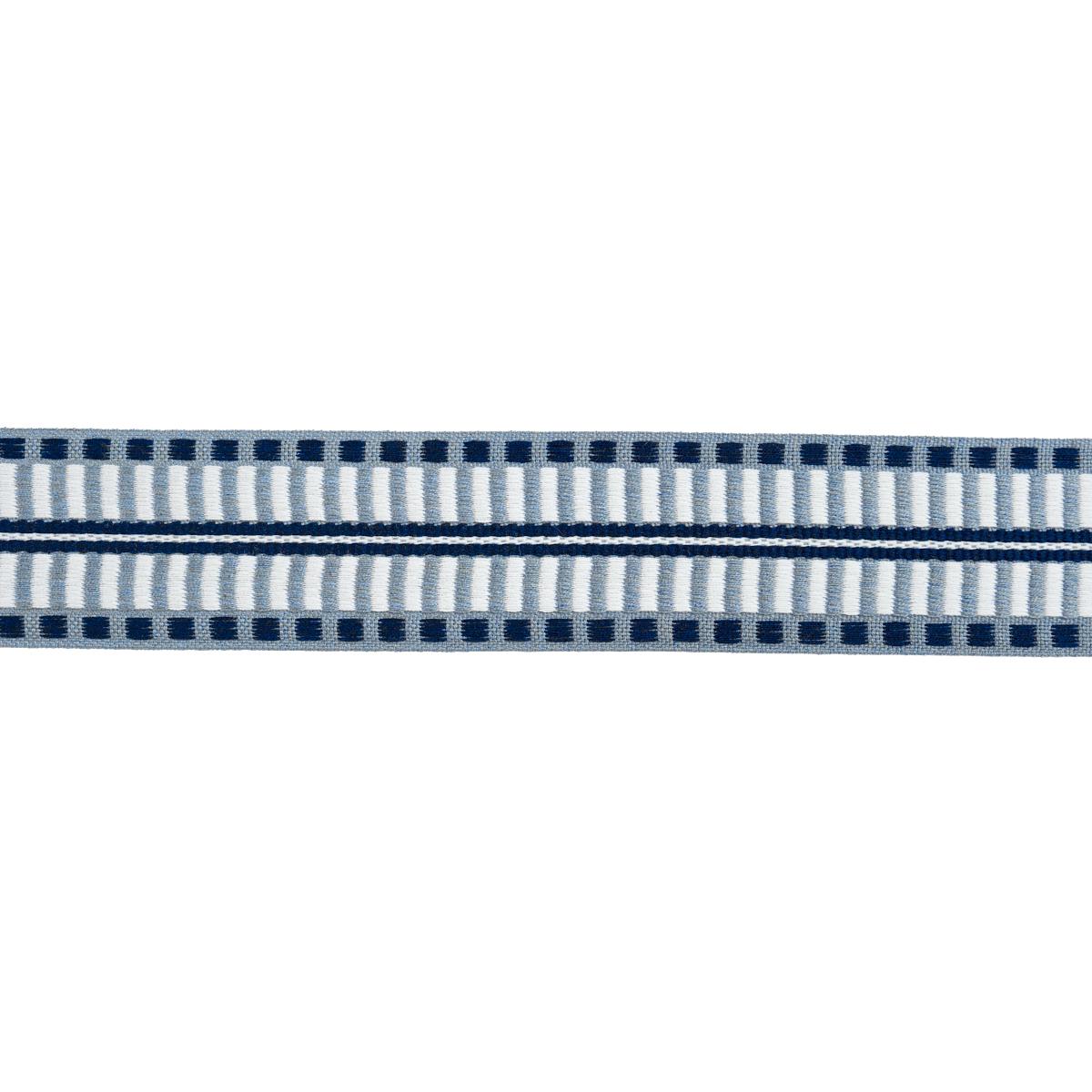 Schumacher Navy Jacobsen Tape Indoor/Outdoor