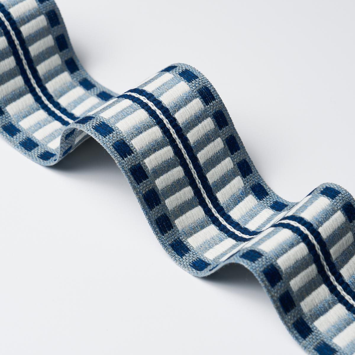 Schumacher Navy Jacobsen Tape Indoor/Outdoor