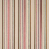 Schumacher Wellington Stripe Multi On Pecan Fabric