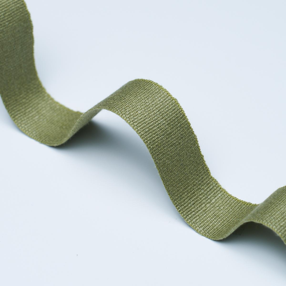 Schumacher Olive Mathias Linen Tape Medium
