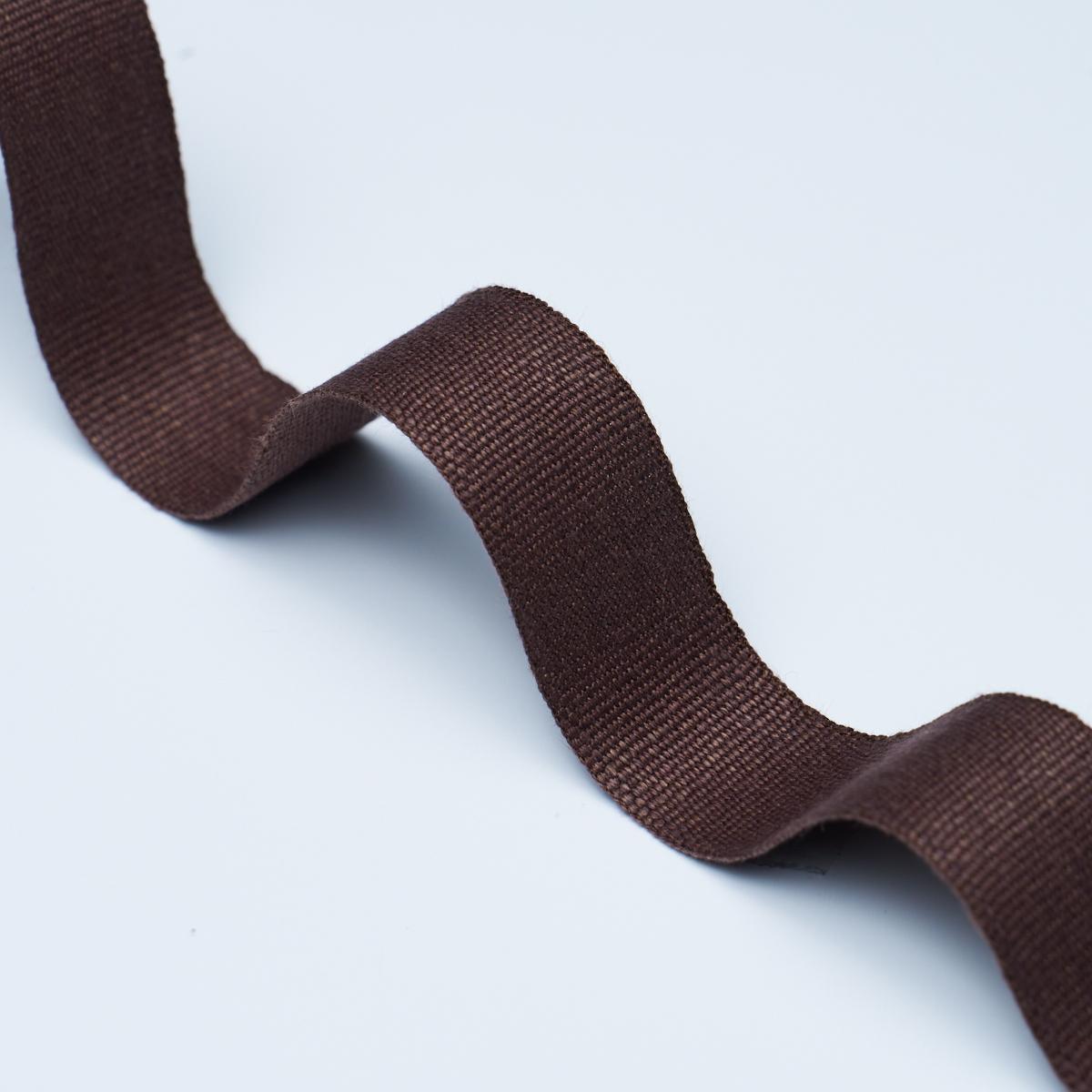 Schumacher Brown Mathias Linen Tape Medium