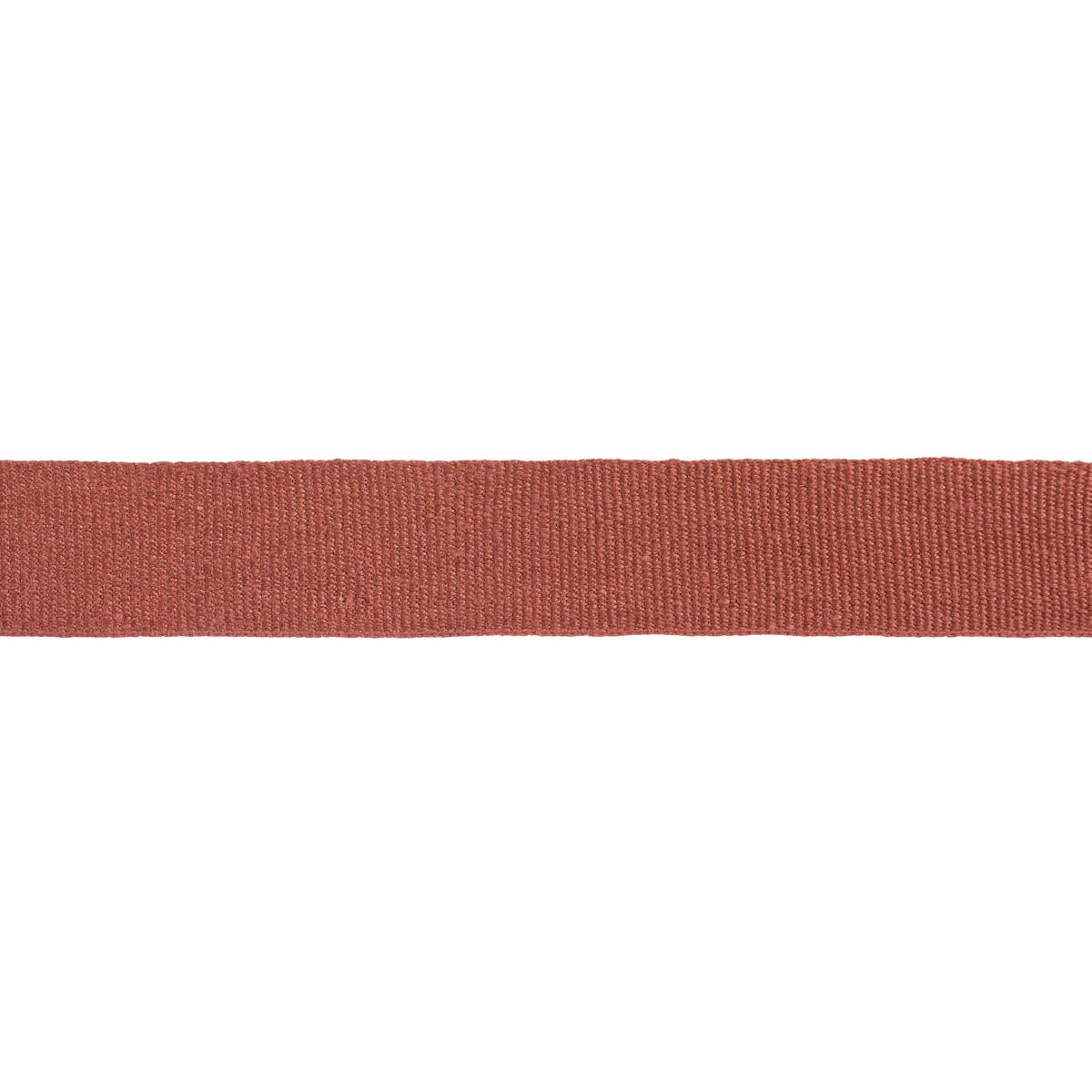 Schumacher Terracotta Mathias Linen Tape Medium