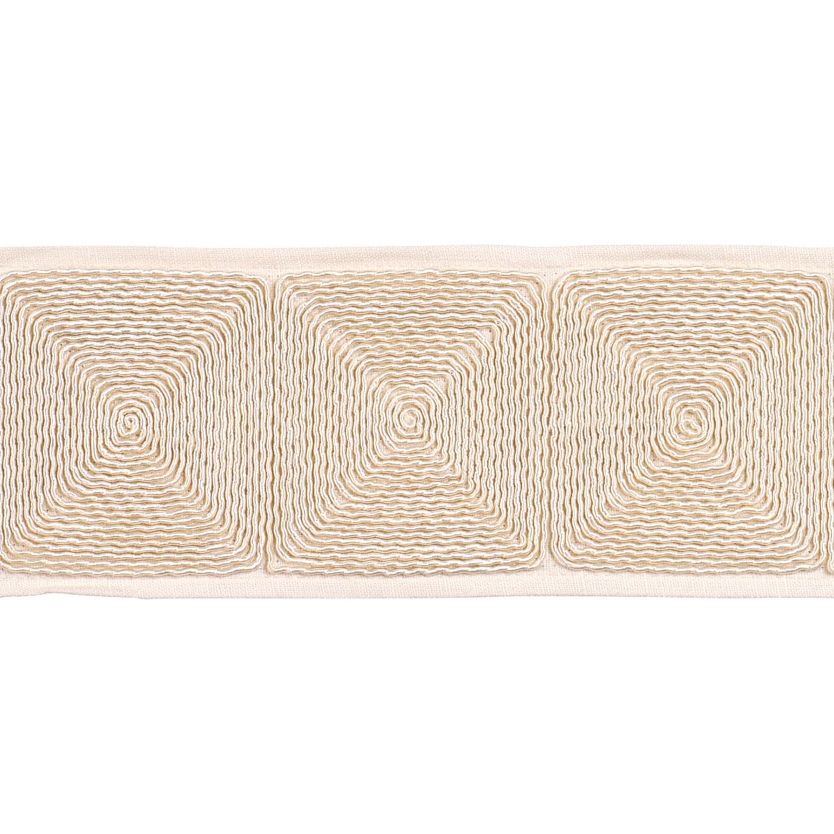 Schumacher Ivory Nautilina Embroidered Tape