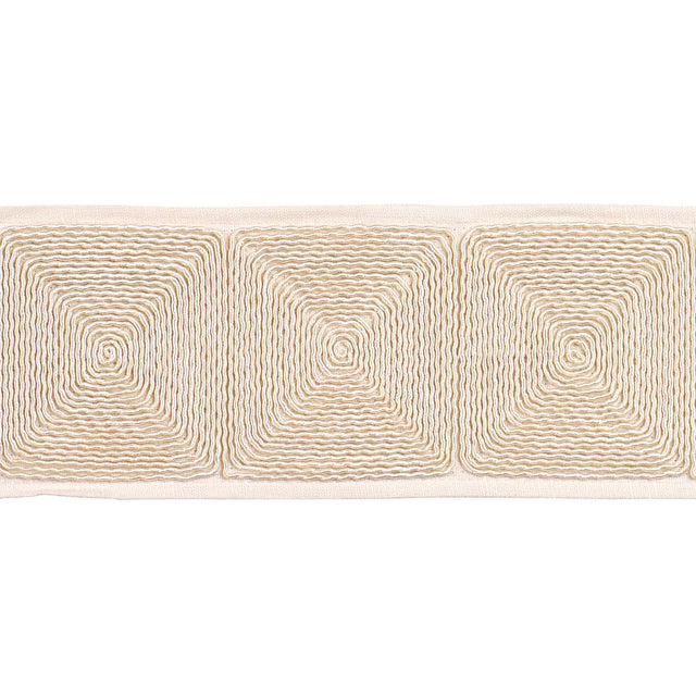 Schumacher Ivory Nautilina Embroidered Tape