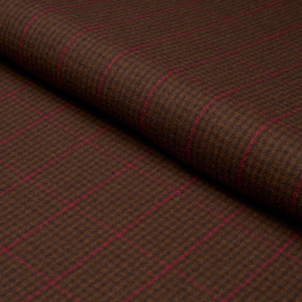 Schumacher Aldridge Wool Houndstooth Mocha Fabric