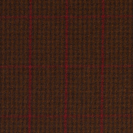 Schumacher Aldridge Wool Houndstooth Mocha Fabric