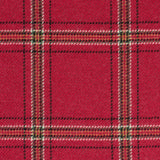 Schumacher Blackburn Merino Plaid Crimson Fabric