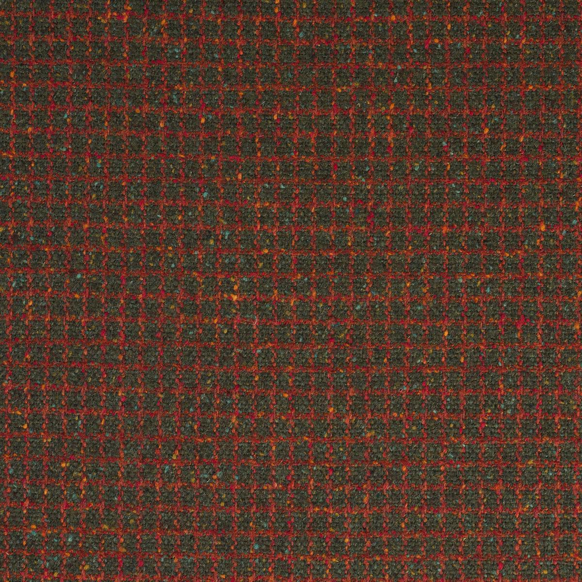 Schumacher Hudson Wool Check Forest Green Fabric