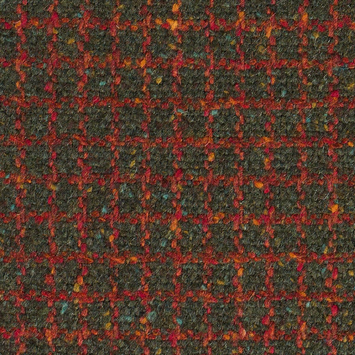 Schumacher Hudson Wool Check Forest Green Fabric