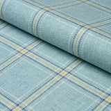 Schumacher Blackburn Merino Plaid Robin'S Egg Fabric