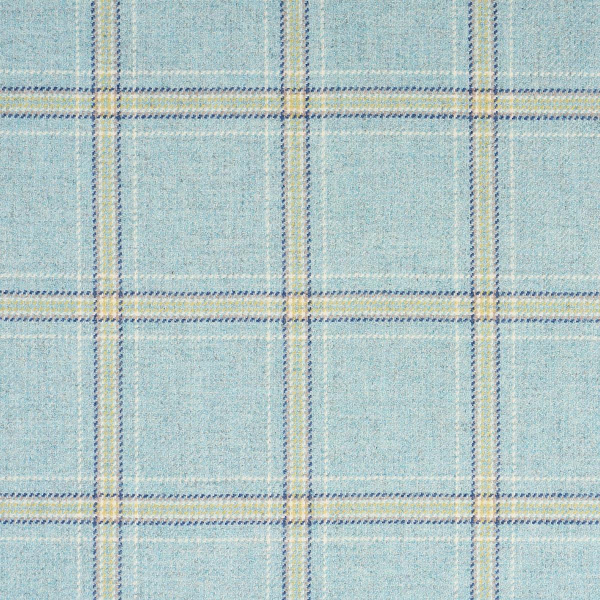 Schumacher Blackburn Merino Plaid Robin'S Egg Fabric