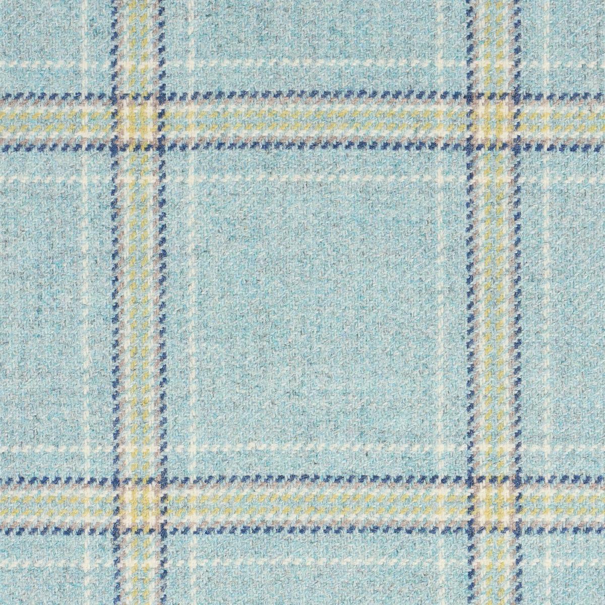 Schumacher Blackburn Merino Plaid Robin'S Egg Fabric