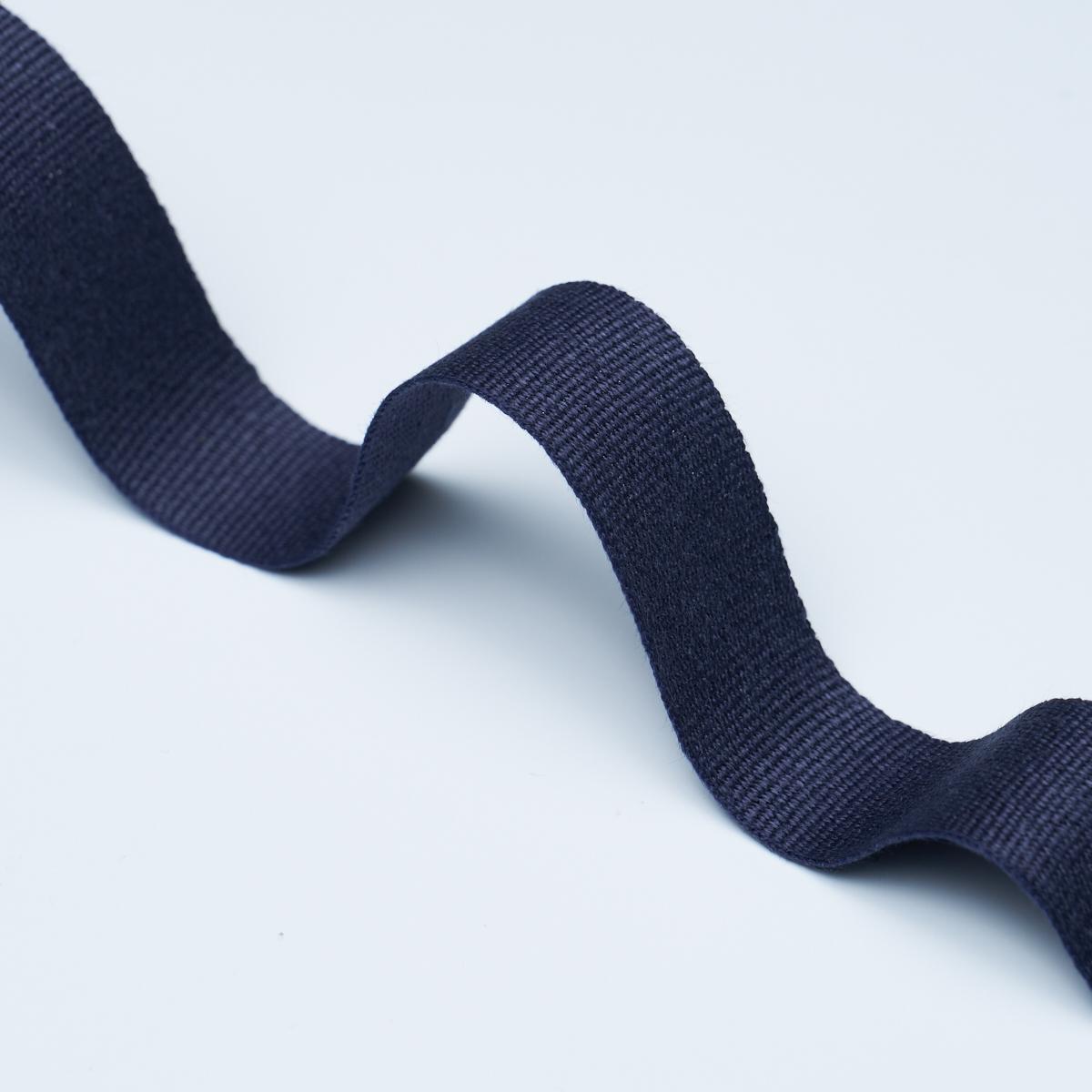 Schumacher Navy Mathias Linen Tape Medium