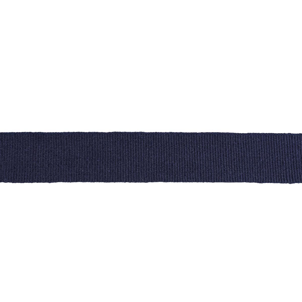 Schumacher Navy Mathias Linen Tape Medium
