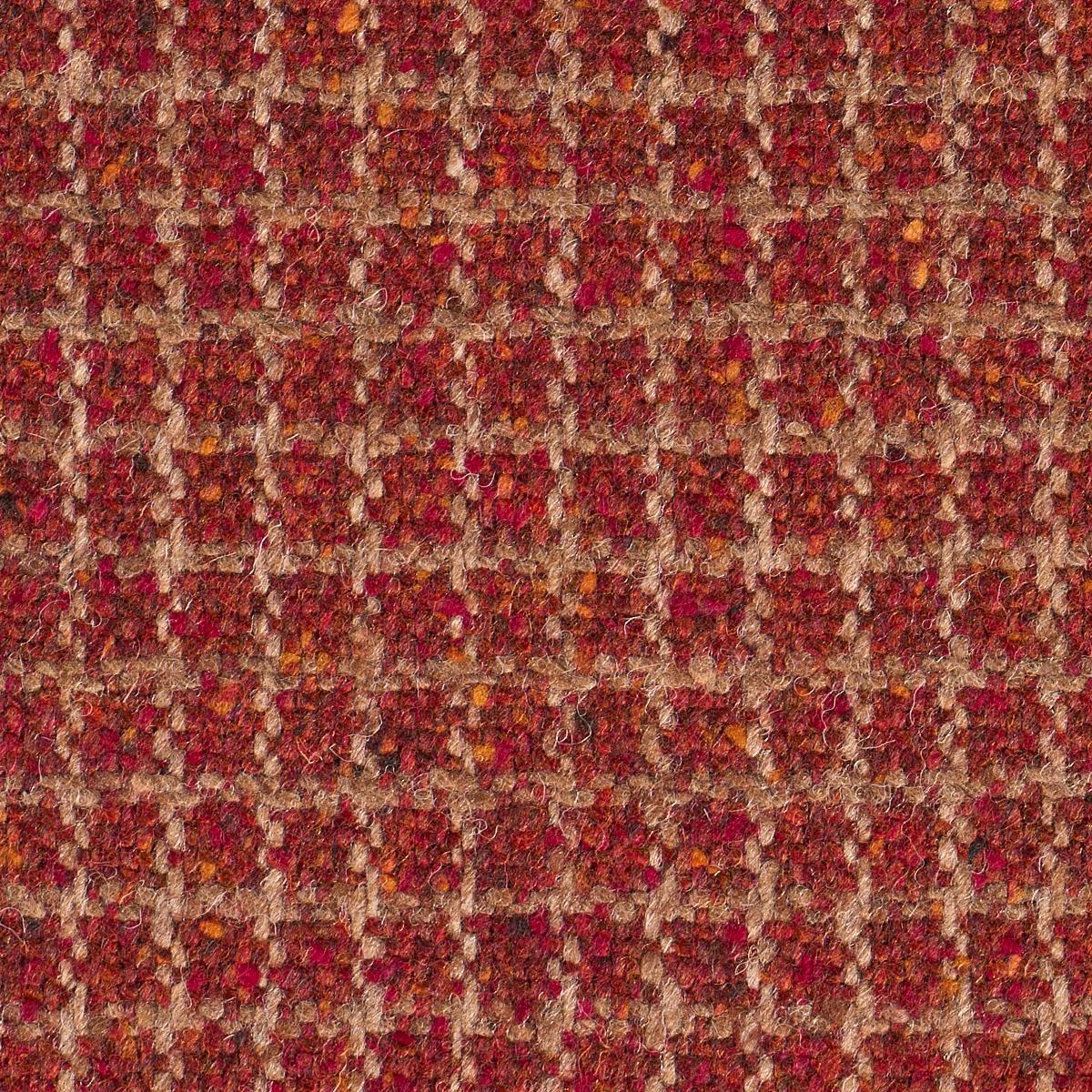 Schumacher Hudson Wool Check Rust Fabric