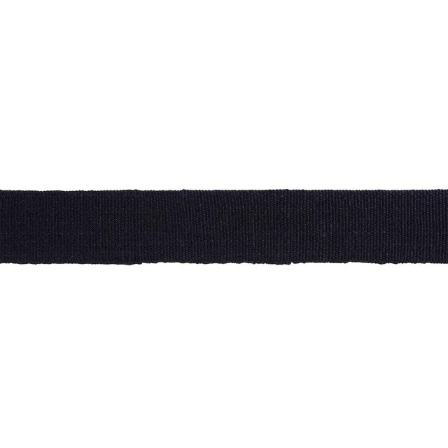 Schumacher Black Mathias Linen Tape Medium