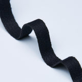 Schumacher Black Mathias Linen Tape Narrow