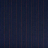 Schumacher Boyd Wool Pinstripe Navy Fabric