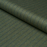 Schumacher Boyd Wool Pinstripe Green Fabric