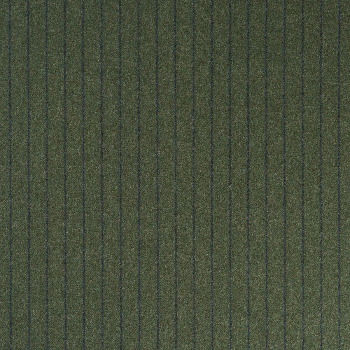 Schumacher Boyd Wool Pinstripe Green Fabric