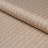 Schumacher Boyd Wool Pinstripe Oat Fabric