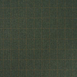 Schumacher Thompson Merino Windowpane Hunter Green Fabric