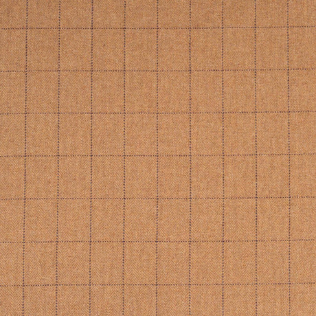 Schumacher Thompson Merino Windowpane Camel Fabric