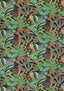 Thibaut Protea Print Black Fabric