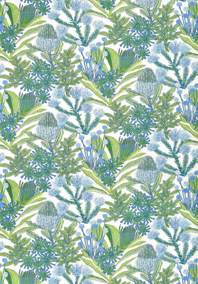 Thibaut Protea Print Kiwi Fabric