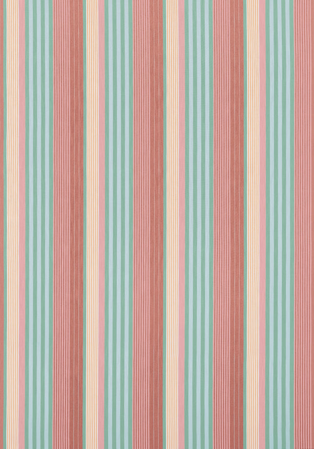 Thibaut Esprit Stripe Pool And Spice Fabric