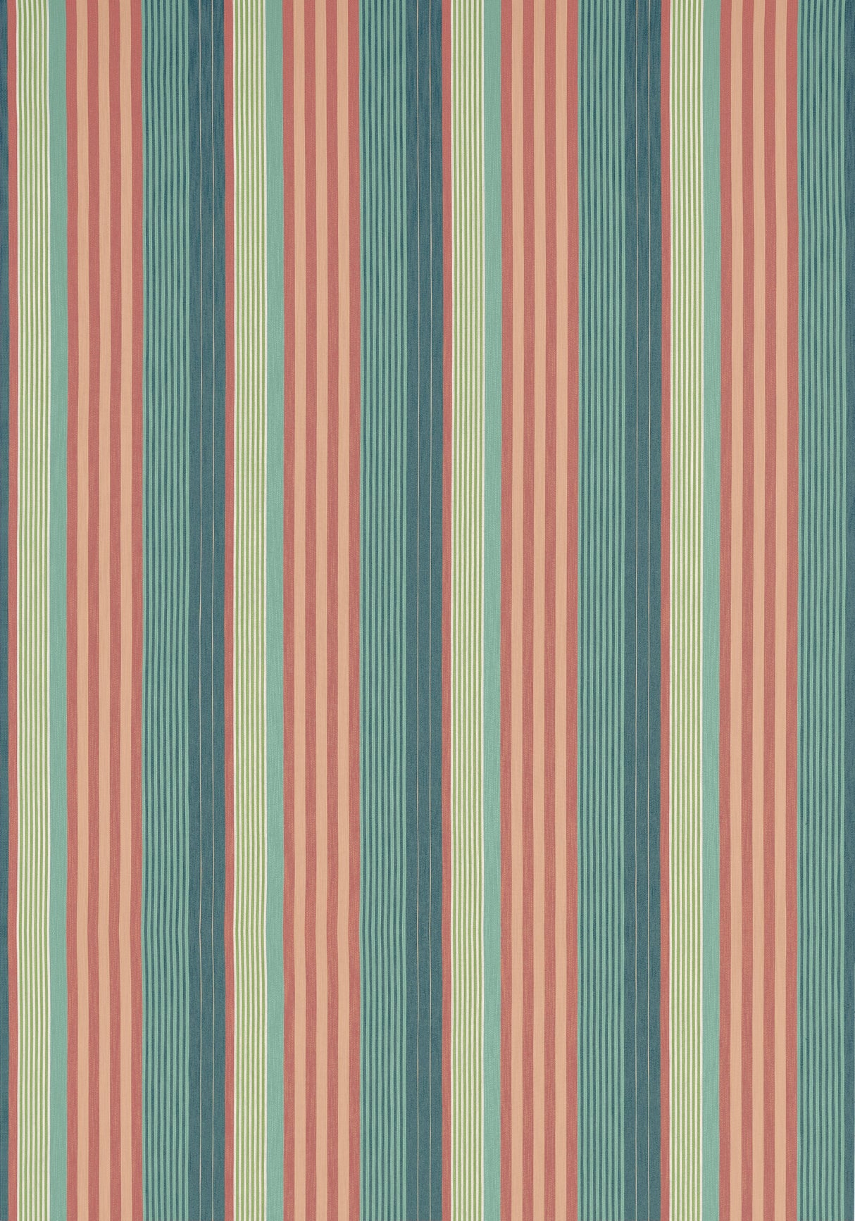 Thibaut Esprit Stripe Pine And Mimosa Fabric