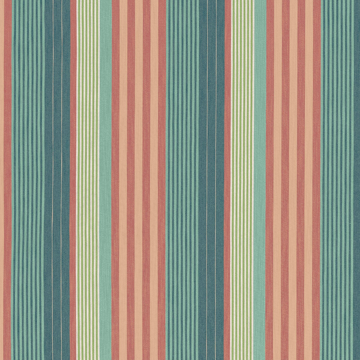 Thibaut Esprit Stripe Pine And Mimosa Fabric